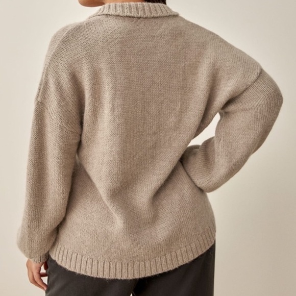Reformation Belvedere Sweater in Light Brown XS - Picture 2 of 4